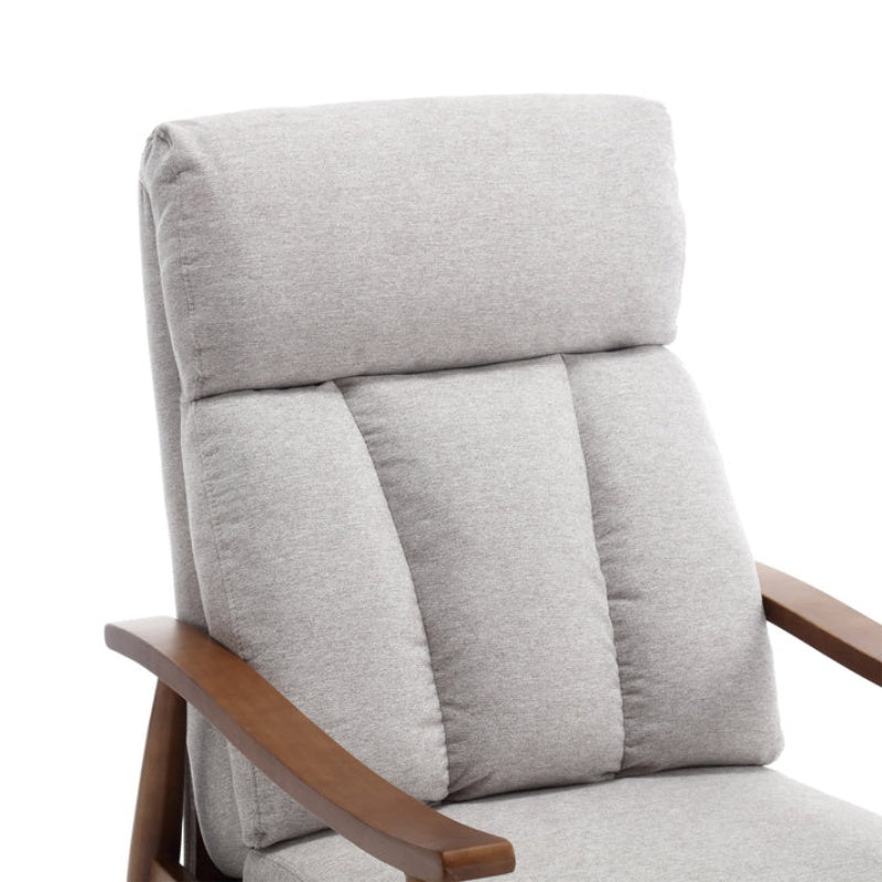 COOLMORE Wood Frame Armchair, Modern Accent Chair Lounge Chair for Living Room-海智集-Default-