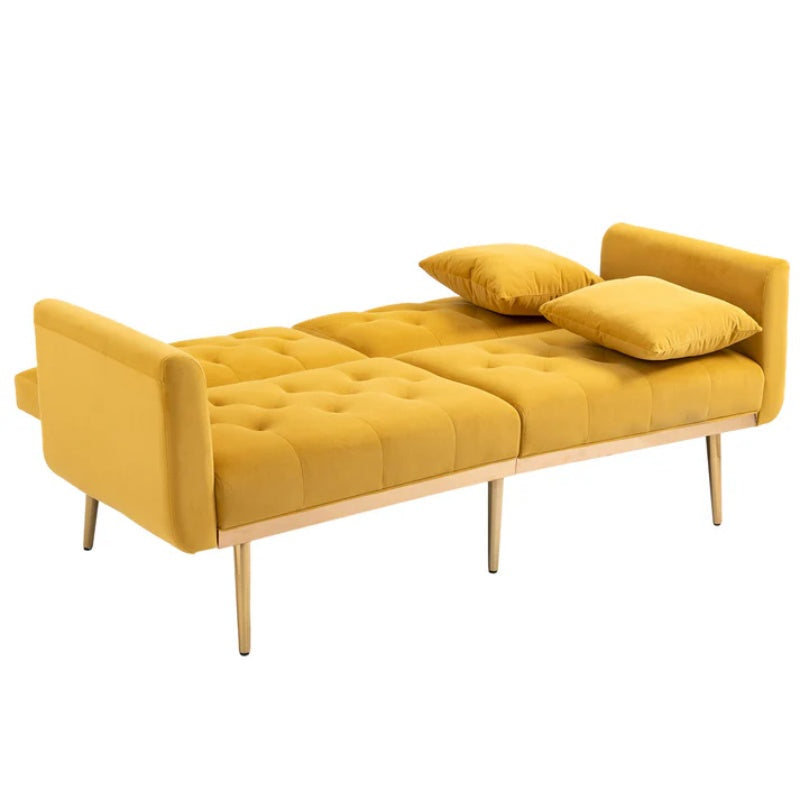 COOLMORE Velvet Sofa , Accent sofa .loveseat sofa with metal feet-海智集-Default-
