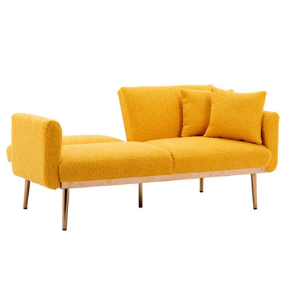 COOLMORE Velvet Sofa , Accent sofa .loveseat sofa with metal feet-海智集-Default-