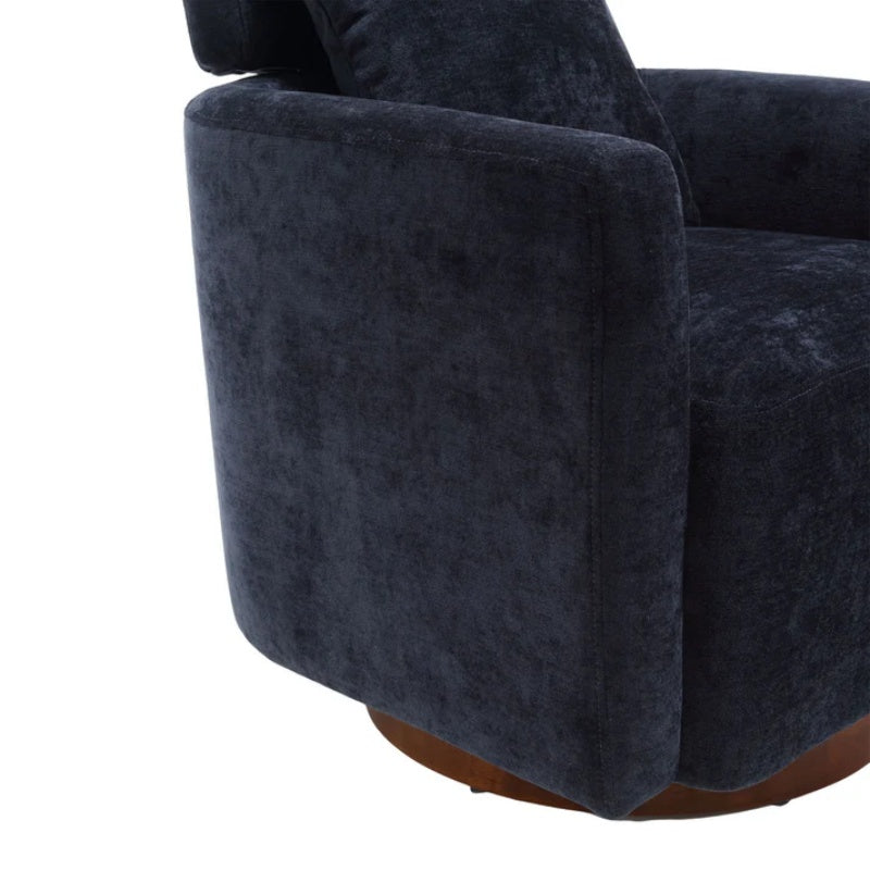 COOLMORE 360 degree rotation design, multi-gear adjustment backrest, soft and comfortable chenille fabric, ergonomic design of the living room chair-海智集-Default-