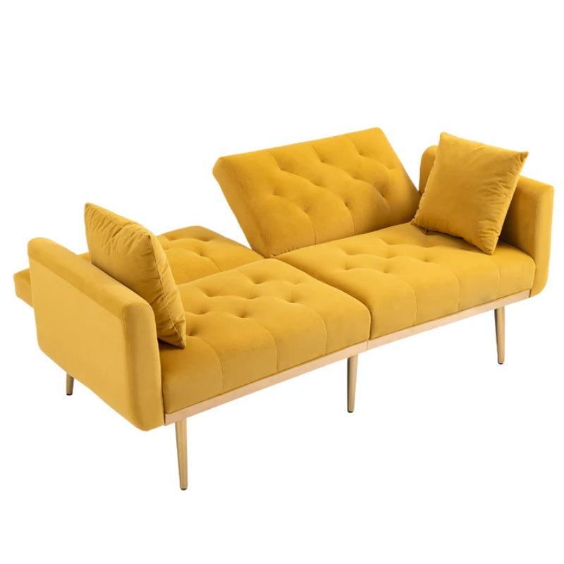 COOLMORE Velvet Sofa , Accent sofa .loveseat sofa with metal feet-海智集-Default-