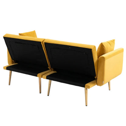 COOLMORE Velvet Sofa , Accent sofa .loveseat sofa with metal feet-海智集-Default-