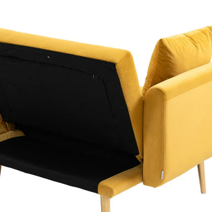 COOLMORE Velvet Sofa , Accent sofa .loveseat sofa with metal feet-海智集-Default-