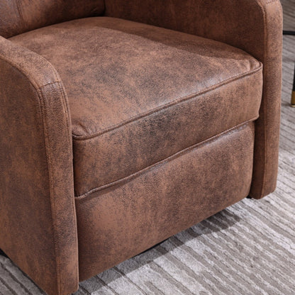 COOLMORE Rocking Recliner Chair,360 Degree Swivel Nursery Rocking Chair,Glider Chair,Modern Small Rocking Swivel Recliner Chair for Bedroom,Living Room Chair Home Theater Seat (Coffee)-海智集-Default-