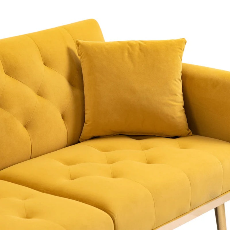 COOLMORE Velvet Sofa , Accent sofa .loveseat sofa with metal feet-海智集-Default-