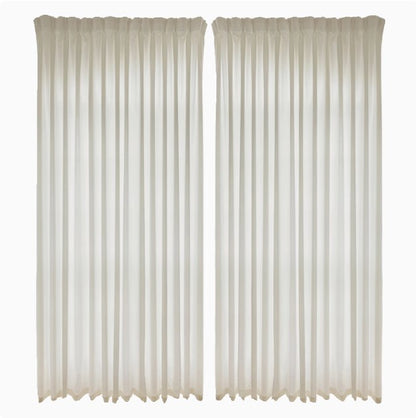 Translucent but not permeable gauze, dreamy gauze curtains for the living room, white sand for the balcony, and thin gauze for the bay window-海智集-