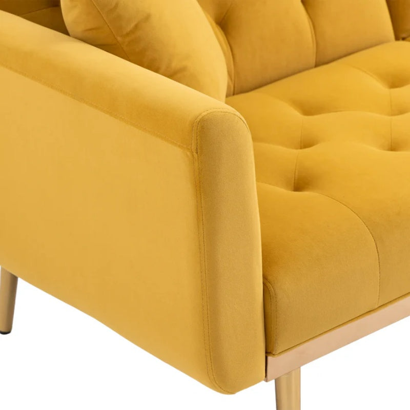 COOLMORE Velvet Sofa , Accent sofa .loveseat sofa with metal feet-海智集-Default-