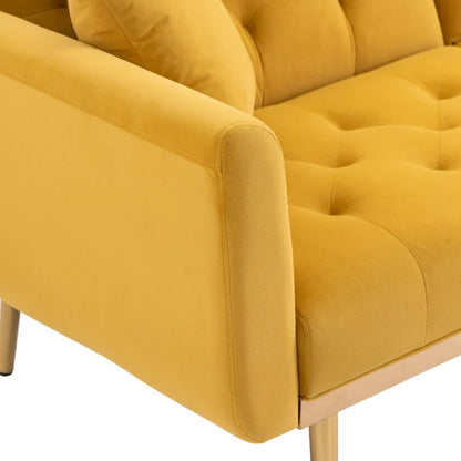 COOLMORE Velvet Sofa , Accent sofa .loveseat sofa with metal feet-海智集-Default-