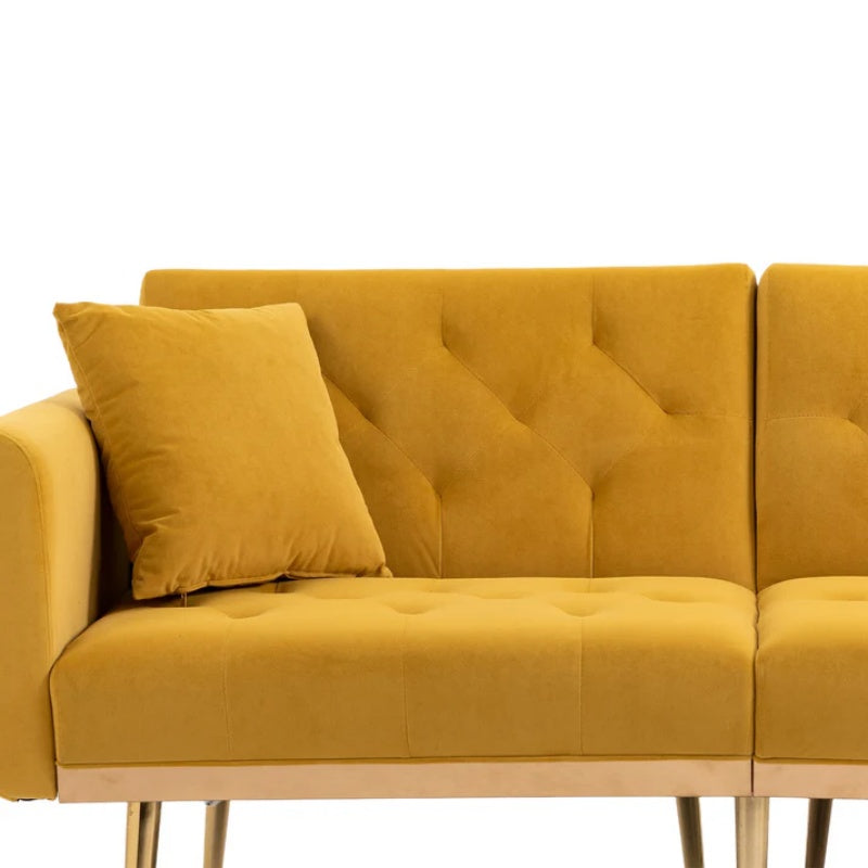 COOLMORE Velvet Sofa , Accent sofa .loveseat sofa with metal feet-海智集-Default-