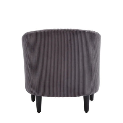 COOLMORE Living Room Accent Barrel Chair, Century Modern Style Decorative Chair, Armchair for Living Room with Thick Cushions and Pillows, Comfy Single Sofa Chair, Chair with Wooden Legs,dark grey-海智集-Default-