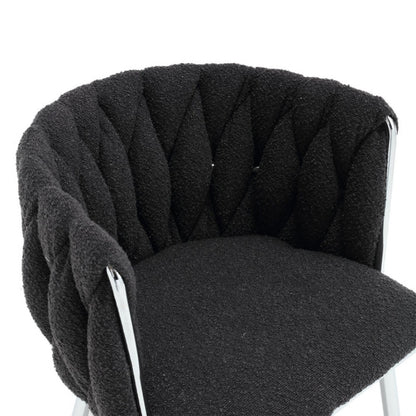 COOLMORE Leisure Dining Chairs Accent Chair Velvet Accent Lounge Chair With Metal Feet 2PC/SET-海智集-Default-