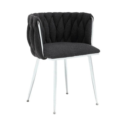 COOLMORE Leisure Dining Chairs Accent Chair Velvet Accent Lounge Chair With Metal Feet 2PC/SET-海智集-Default-