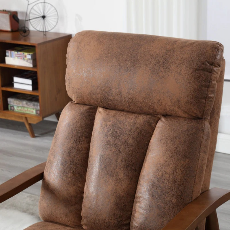 COOLMORE Wood Frame Armchair, Modern Accent Chair Lounge Chair for Living Room-海智集-Default-