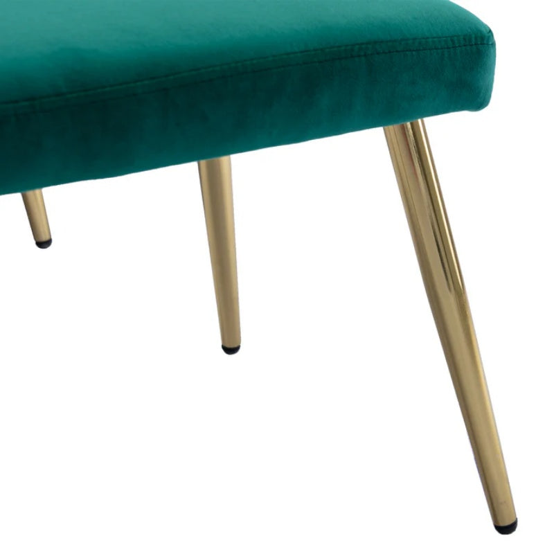 COOLMORE Velvet Accent Chair with Adjustable Armrests and Backrest, Button Tufted Lounge Chair, Single Recliner Armchair with Ottoman-海智集-Default-