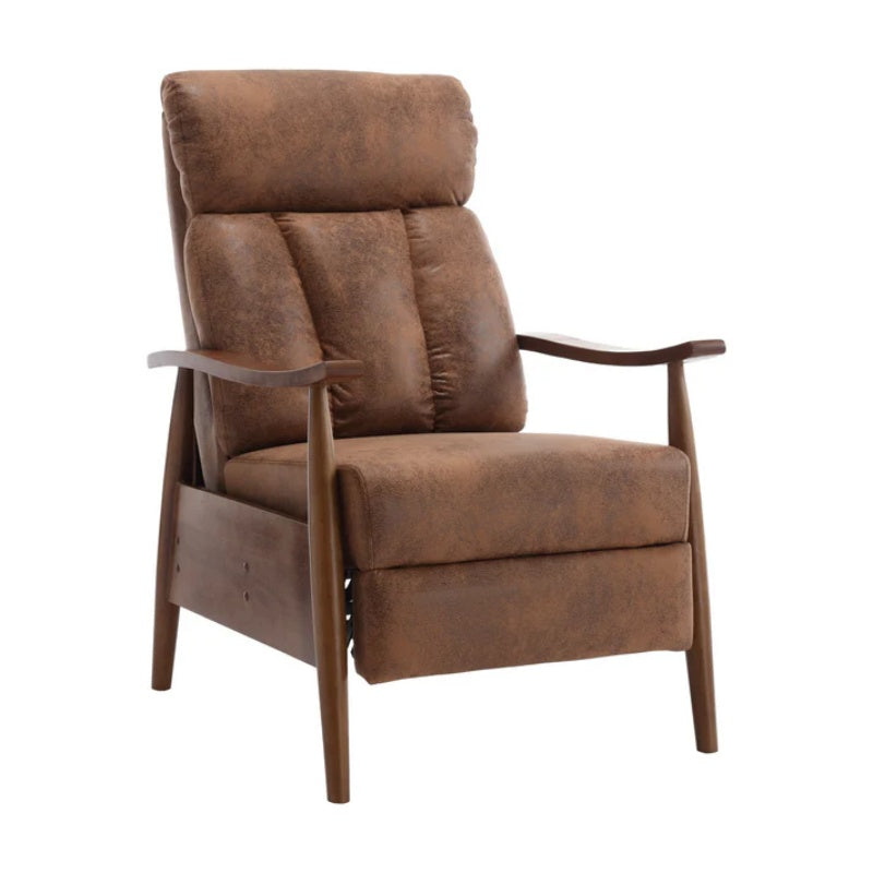 COOLMORE Wood Frame Armchair, Modern Accent Chair Lounge Chair for Living Room-海智集-Default-