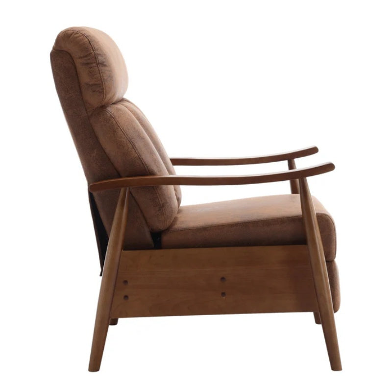 COOLMORE Wood Frame Armchair, Modern Accent Chair Lounge Chair for Living Room-海智集-Default-