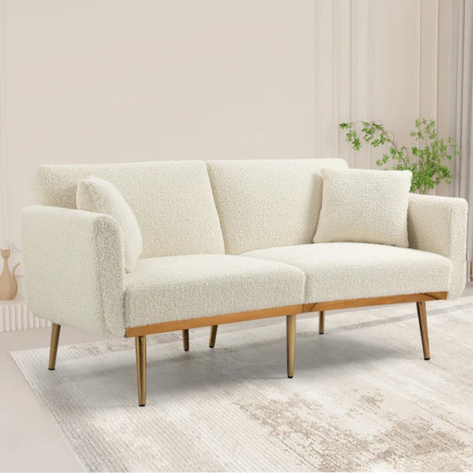 COOLMORE Velvet Sofa , Accent sofa .loveseat sofa with metal feet-海智集-Default-