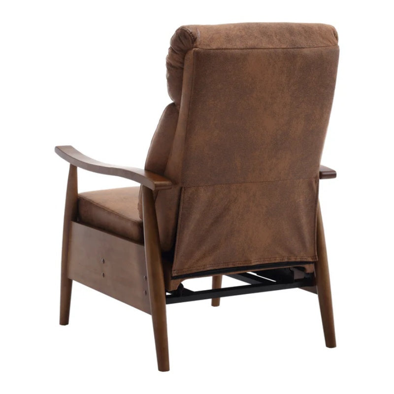 COOLMORE Wood Frame Armchair, Modern Accent Chair Lounge Chair for Living Room-海智集-Default-
