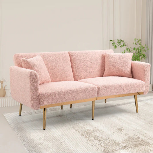 COOLMORE Velvet Sofa , Accent sofa .loveseat sofa with metal feet-海智集-Default-