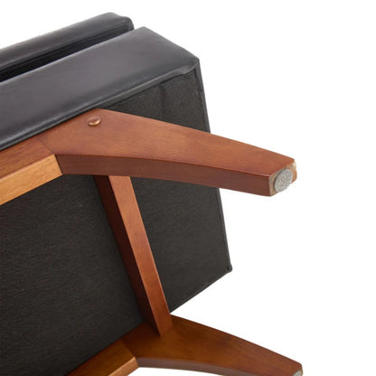 COOLMORE Teddy wool fabric, solid wood feet for solid weighing, and bed end stool with storage function-海智集-Default-