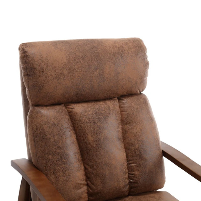 COOLMORE Wood Frame Armchair, Modern Accent Chair Lounge Chair for Living Room-海智集-Default-