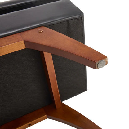 COOLMORE Teddy wool fabric, solid wood feet for solid weighing, and bed end stool with storage function-海智集-Default-