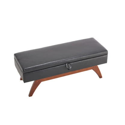 COOLMORE Teddy wool fabric, solid wood feet for solid weighing, and bed end stool with storage function-海智集-Default-