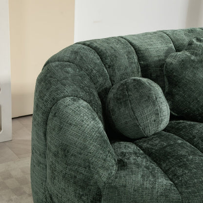 Bean Bag Sofa Lazy Sofa Durable Comfort Lounger High Back Bean Bag Chair Couch for Adults and Kids, Emerald Chenille-海智集-Default-