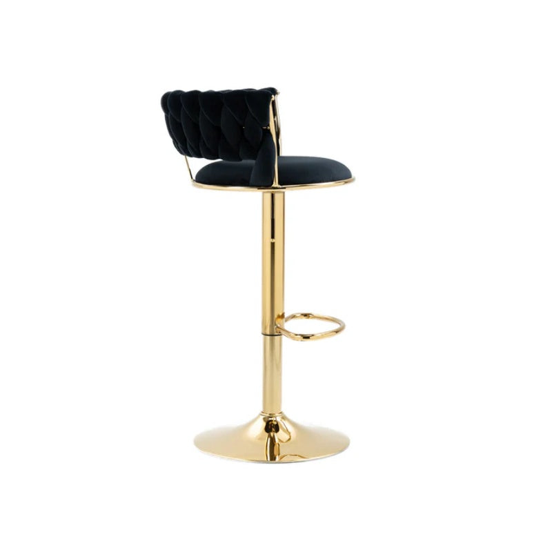 COOLMORE Swivel Bar Stools Adjustable Counter Height Chairs with Footrest for Kitchen, Dining Room-海智集-Default-