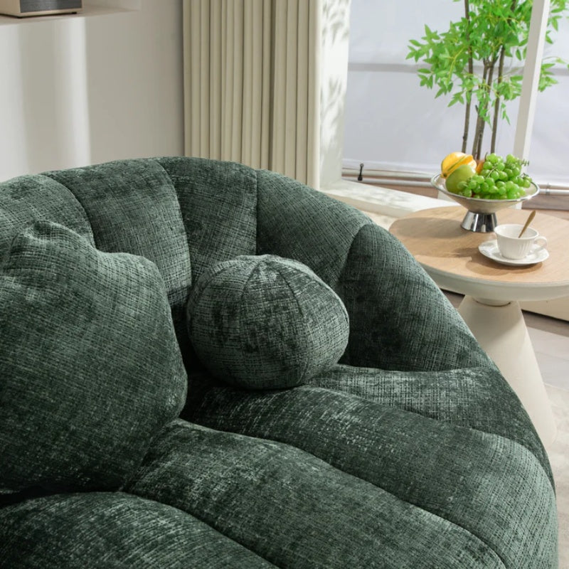 Bean Bag Sofa Lazy Sofa Durable Comfort Lounger High Back Bean Bag Chair Couch for Adults and Kids, Emerald Chenille-海智集-Default-