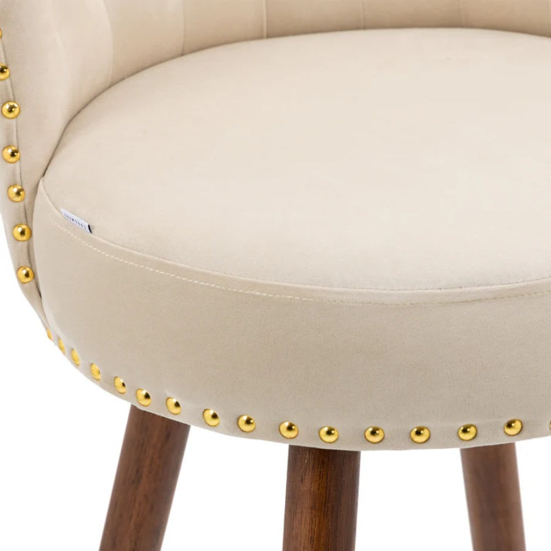 COOLMORE Swivel Bar Stools with Backrest Footrest ，with a fixed height of 360 degrees-海智集-Default-