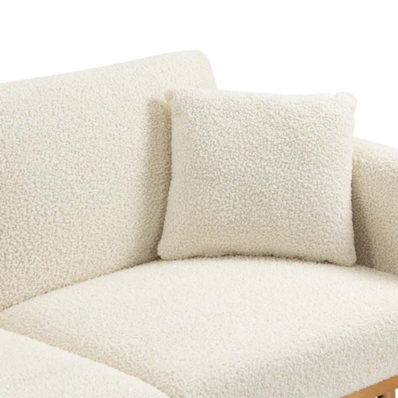 COOLMORE Velvet Sofa , Accent sofa .loveseat sofa with metal feet-海智集-Default-