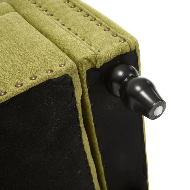 Coolmore Storage Ottoman 55.12 Inches Upholstered Fabric Storage Ottoman Bench,Button Tufted Ottoman with Storage for Living Room,Bedroom End of Bed Bench Withstands 275lbs-海智集-Default-