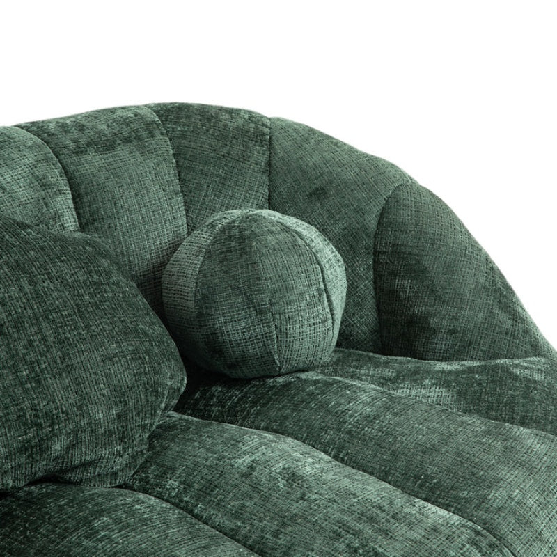 Bean Bag Sofa Lazy Sofa Durable Comfort Lounger High Back Bean Bag Chair Couch for Adults and Kids, Emerald Chenille-海智集-Default-