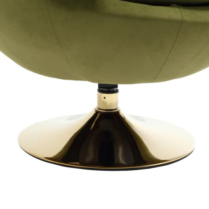 360 Degree Swivel Cuddle Barrel Accent Chairs, Round Armchairs with Wide Upholstered, Fluffy Fabric Chair for Living Room, Bedroom, Office, Waiting Rooms-海智集-Default-