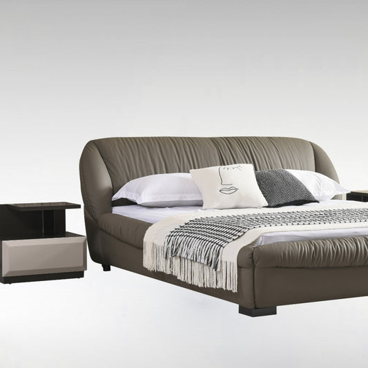 The soft and high-end backrest sofa with light luxury leather is suitable for hotels-海智集-