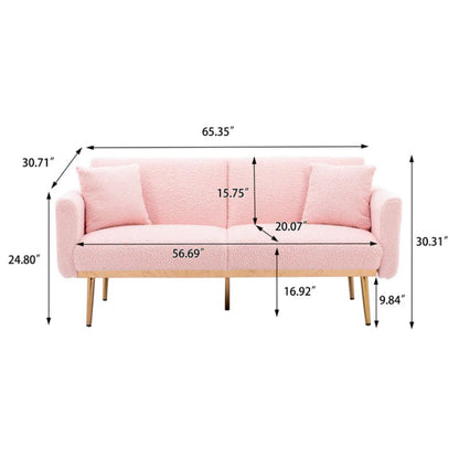 COOLMORE Velvet Sofa , Accent sofa .loveseat sofa with metal feet-海智集-Default-