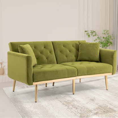 COOLMORE Velvet Sofa , Accent sofa .loveseat sofa with metal feet-海智集-Default-