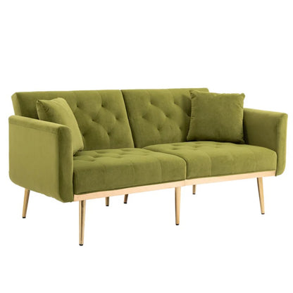 COOLMORE Velvet Sofa , Accent sofa .loveseat sofa with metal feet-海智集-Default-