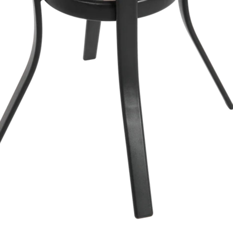 3 Pieces Outdoor Bar Stools Set,Rattan Bar Chairs,with glass table top, Wicker Bar Stools for Backyard, Garden, Pool, Balcony and Deck, Brown-海智集-Default-