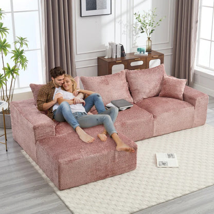 UNITED WE WIN Stylish fabric, excellent touch, L-shaped design, intimate comfort, large seated depth, free stretch, random combination, flexible, full compression, no installation of the sofa-海智集-Default-