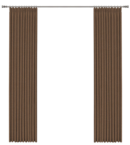 Caramel-colored leaf-shadow curtains： Elegant Ancient Style, Light Blocking Soft Texture, High-Quality Drapery for a Cozy Atmosphere-海智集-