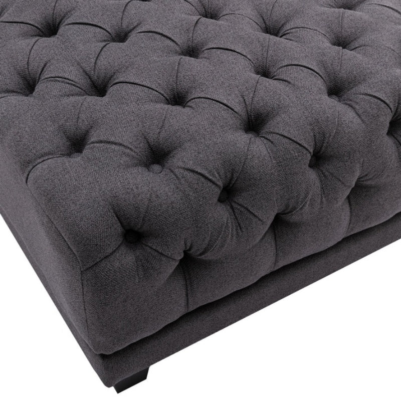 COOLMORE Multifunctional Living Room Leisure Chaise Lounge Barry Tufted Comfy Armchair Wireless Charging, Smooth Reclining Backrest & Lumbar Pillow for Home Apartment (Dark Grey linen)-海智集-Default-