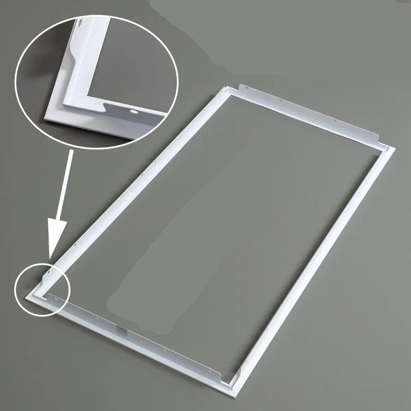 Integrated Ceiling Conversion Frame Panel Light Bathroom Heater Adapter Frame Surface Mounted Concealed Aluminum Alloy Frame 300x300x600-Kitchen & Bathroom-海智集-[Concealed Installation] 300X300 Conversion Frame - White-