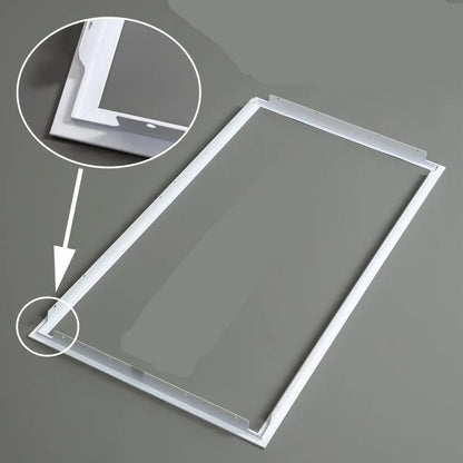 Integrated Ceiling Conversion Frame Panel Light Bathroom Heater Adapter Frame Surface Mounted Concealed Aluminum Alloy Frame 300x300x600-Kitchen & Bathroom-海智集-[Concealed Installation] 300X300 Conversion Frame - White-