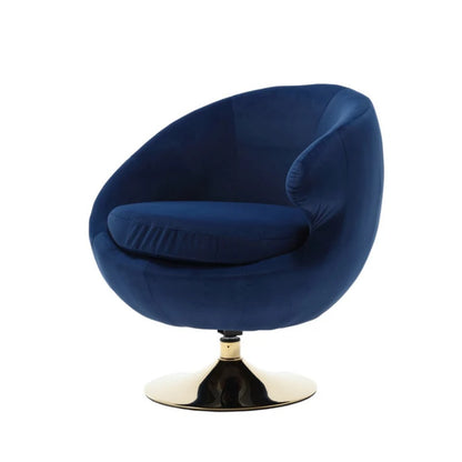 360 Degree Swivel Cuddle Barrel Accent Chairs, Round Armchairs with Wide Upholstered, Fluffy Fabric Chair for Living Room, Bedroom, Office, Waiting Rooms-海智集-Default-