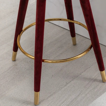 COOLMORE Counter Height Bar Stools Set of 2 for Kitchen Counter Solid Wood Legs with a fixed height of 360 degrees-海智集-Default-