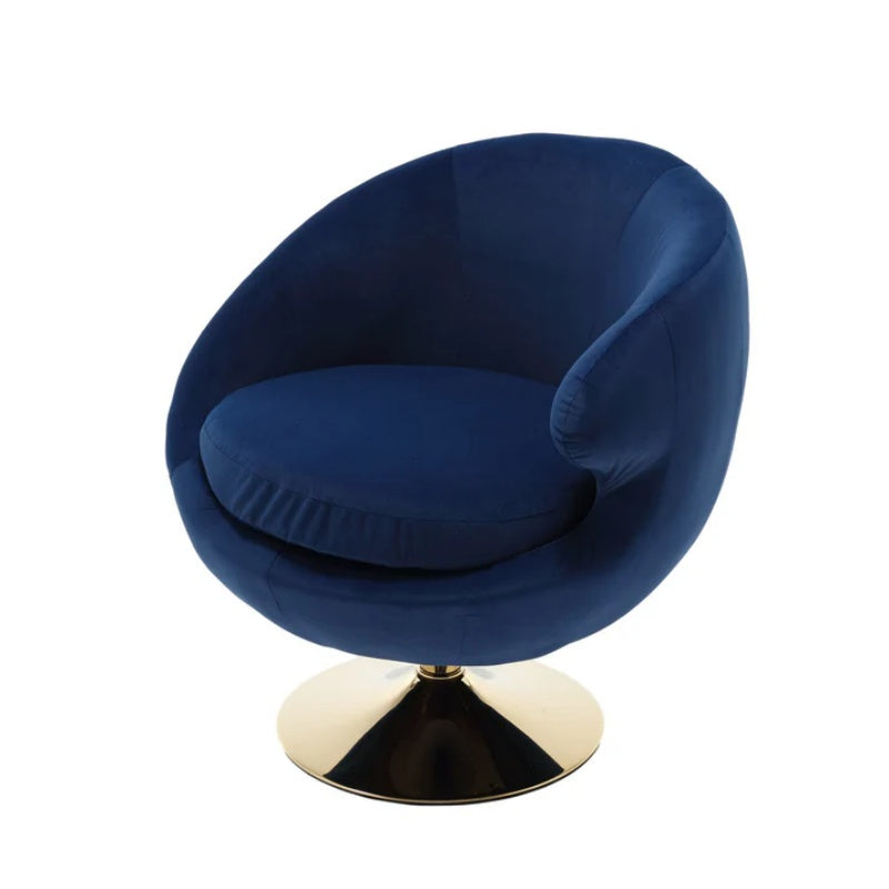 360 Degree Swivel Cuddle Barrel Accent Chairs, Round Armchairs with Wide Upholstered, Fluffy Fabric Chair for Living Room, Bedroom, Office, Waiting Rooms-海智集-Default-