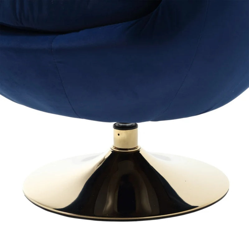 360 Degree Swivel Cuddle Barrel Accent Chairs, Round Armchairs with Wide Upholstered, Fluffy Fabric Chair for Living Room, Bedroom, Office, Waiting Rooms-海智集-Default-