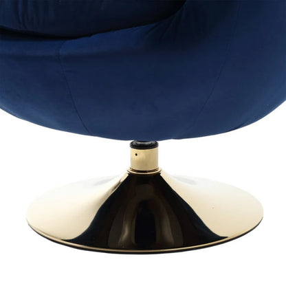 360 Degree Swivel Cuddle Barrel Accent Chairs, Round Armchairs with Wide Upholstered, Fluffy Fabric Chair for Living Room, Bedroom, Office, Waiting Rooms-海智集-Default-